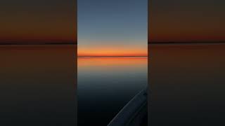 Slick calm sunrise on Back Bay Virginia Beach [upl. by Rafaelle]