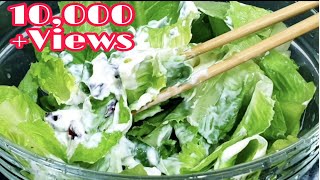 HOW TO MAKE SIMPLE ROMAINE LETTUCE SALAD ROMAINE LETTUCE SALAD RECIPEROMAINE SALAD WITH CRANBERRY [upl. by Currier]