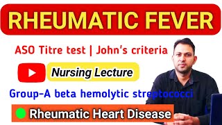 Rheumatic fever in Hindi  Rheumatic heart disease  minor and major Johns criteria  ASO titre [upl. by Llenrev]