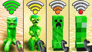 creeper with different WiFi in minecraft [upl. by Atilek173]