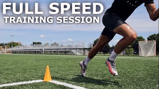 Full Speed Training Session  Training Drills To Improve Speed amp Acceleration For Football [upl. by Debor]