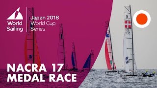 Nacra 17 Medal Race  World Cup Series Enoshima Japan 2018 [upl. by Conal]