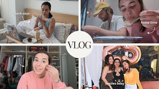 VLOG  a few days in my life besties bday home time work etc [upl. by Namruht950]