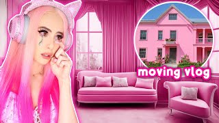 SAYING GOODBYE TO THE PINK HOUSE Moving Vlog  Pink House Tour [upl. by Jillane]