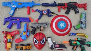 nerf guns review  toy swat set unpacking  avengers action toys  spider man action doll  marvel [upl. by Rennie]