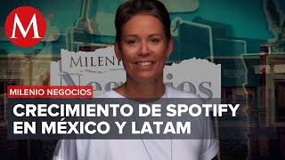 El negocio del streaming y la música Mia Nygren de Spotify  Milenio Negocios [upl. by Odraccir]