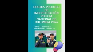 COSTOS INCORPORACION POLICIA DE COLOMBIA 2024 DECRETO 2225 PASO A PASO EXPLICACION VALORACIONES [upl. by Beverlie439]