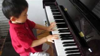 3 Year Old Plays RCM Grade 1 Piano Minuet amp Frere Jacques [upl. by Michell933]