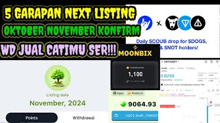 CARA MENGHASILKAN UANG GRATIS 5 GARAPAN KONFIRMASI LISTING OKTOBER NOVEMBER MAKSIMALKAN CUANNYA [upl. by Cynthla]