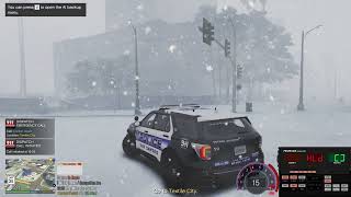 LSPDFR GTAV POLICE SIMULATOR MOD CIVIL DOWN STABBED GTA5 DUTY ARMOUR TRUCK ROBBERY WINTER POLICJA [upl. by Farris340]