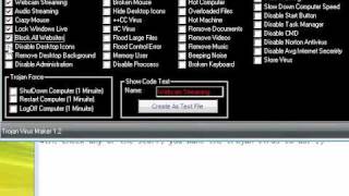 How to make a Trojan virus with DarkHorse Trojan Virus Maker [upl. by Anyzratak]