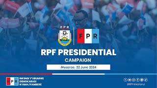 RPF Presidential Campaign  Musanze 22 June 2024 [upl. by Leila820]