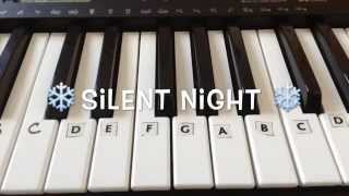 Silent Night  Easy Christmas Piano Tutorial With Notes [upl. by Chancelor483]