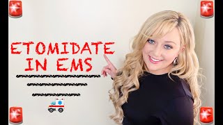 EMTParamedic Medication Notecards  Etomidate [upl. by Enilreug]