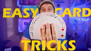 3 EASY CARD TRICKS You Can LEARN In 5 MINUTES part 4  day 114 [upl. by Oicram786]