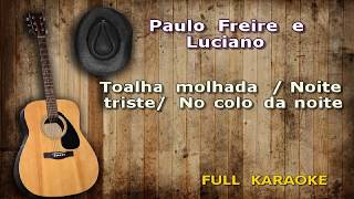 KaraokÃª Paulo Freire e Luciano Toalha molhada Noite triste No colo da noite [upl. by Leelahk576]