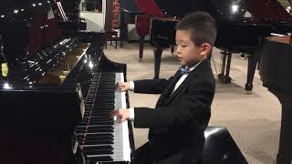 Mozart Piano Sonata No 16 in C Major K 545 1st movement by William Zhang 6 Years Old [upl. by Nibur512]