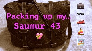 What Fits in My LV Saumur 43 [upl. by Adelia228]