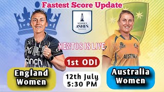 England Women Vs Australia Women  AUSW v ENGW  Womens Ashes Live Score Streaming amp Updates 2023 [upl. by Augusta957]