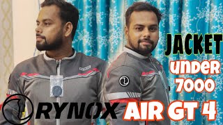 Rynox air gt 4 jacket  best riding jacket with chest protector  riding jacket under 7000 [upl. by Enohpets]