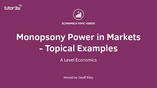 Monopsony Power in Markets  Topical Examples I A Level and IB Economics [upl. by Klotz677]