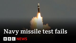 Trident missile test fails for second time in a row  BBC News [upl. by Vtarj665]