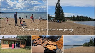 Picnic with family  Summer day out in life  Muktas silent vlog  Bangladeshi silent vlog Canada [upl. by Brunn]