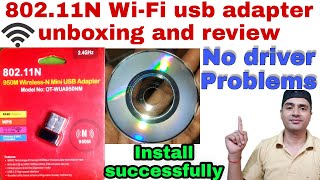 80211N WiFi usb adapter unboxing and review  Best Computer Wifi adapter  wifi usb adapter for pc [upl. by Townshend]