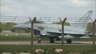 Aborted QRA at RAF Coningsby plus 2 F15s 15422 [upl. by Daht]