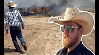 Fire on the Ranch and Doctoring Cattle [upl. by Lipski461]