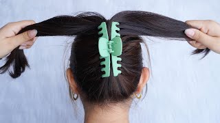 Latest Hairstyle For Ladies 2023 – Easy Bun Hairstyle With Claw Clip  Juda Hairstyle For Summer [upl. by Benedic]