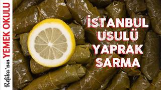 İstanbul Usulü Mükemmel Zeytinyağlı Yaprak Sarma Tarifi  Kolay ve Lezzetli🤤 [upl. by Lurline]