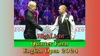 Neil Robertson Vs Barry Hawkins  English Open 2024  Quarter Final HighLight [upl. by Lemmueu]