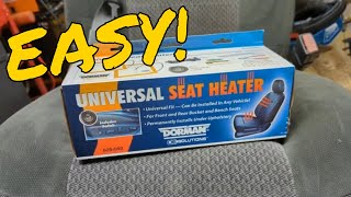 How to Install Universal Heated Seat kits its easier than youd think Installed on 73 SuperDuty [upl. by Ecirual]