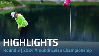 Round 3 Highlights  2024 Amundi Evian Championship [upl. by Blackmun]