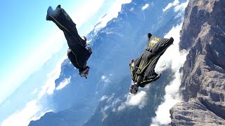 Freestyle Wingsuit Flying Above the Dolomites  Soul Flyers [upl. by Ayekahs]