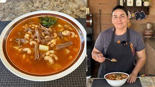 Tradicional sopa de Carne Deshebrada de los pueblos y Ranchos de Sonora  La Herencia de las Viudas [upl. by Yniffit]