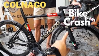 Colnago Brand New V3RS Crash  First Day Ride  Disc Brakes [upl. by Tihor]