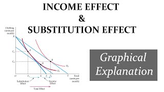 Income and Substitution Effect Graphical Explanation [upl. by Eibber]