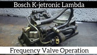 Bosch Kjetronic Lambda  Frequency Valve Operation [upl. by Clarita]