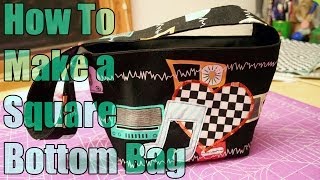 Sewing Tutorial  How to Make a Square Bottom Bag  WhatTheCraftcom [upl. by Assiroc645]