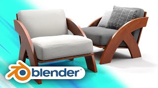 Make ANY FURNITURE in Blender in 15 Minutes [upl. by Dnalyram]