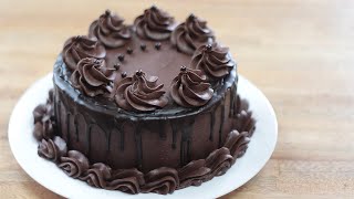 How to make Chocolate Cake with Chocolate Buttercream Frosting  For Beginners  Step by Step [upl. by Seow345]