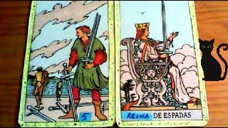 Combinaciones tarot con el CINCO de ESPADAS  ARCANOS MENORES DE ESPADAS Por TARA [upl. by Gussi]