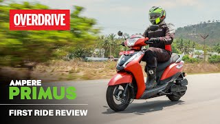 Ampere Primus first ride review Greaves Electric on the charge  OVERDRIVE [upl. by Ative]