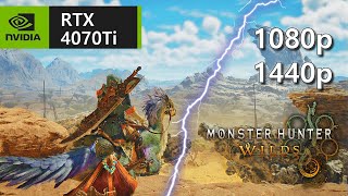 Unbelievable Monster Hunter Wilds on RTX 4070 Ti  No dlss [upl. by Innavoig]