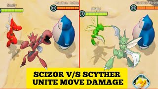 Scyther Vs Scizor Unite Move Damage 🔥 [upl. by Bein]