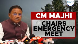 CM Majhi Monitors Cyclone Situation [upl. by Osnohpla776]