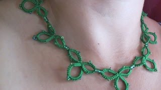 Needle Tatting Necklace [upl. by Aedrahs]