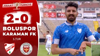 Boluspor 20 Karaman FK Spor MAÇ ÖZETİ Ziraat Türkiye Kupası 3 Tur Maçı  01112023 [upl. by Nnasor298]